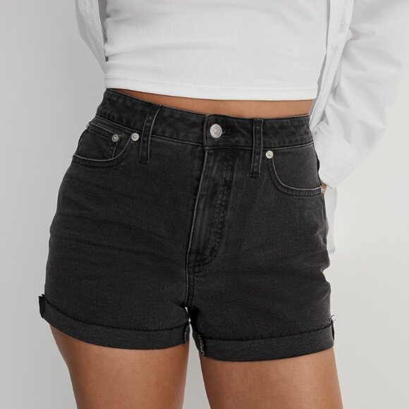 Madewell Pants - Madewell High Rise Denim Shorts, Lunar Wash, 31